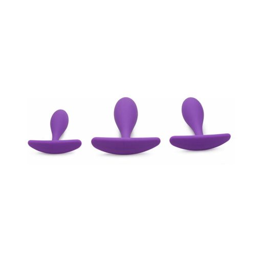 Gossip Rump Bumpers 3-Piece Silicone Anal Plug Training Set Violet - Image 3