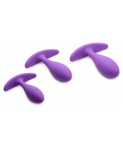 Gossip Rump Bumpers 3-Piece Silicone Anal Plug Training Set Violet