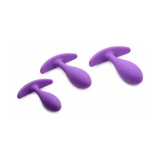 Gossip Rump Bumpers 3-Piece Silicone Anal Plug Training Set Violet - Image 4