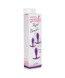 Gossip Rump Bumpers 3-Piece Silicone Anal Plug Training Set Violet