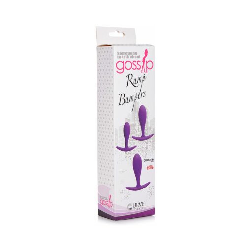 Gossip Rump Bumpers 3-Piece Silicone Anal Plug Training Set Violet - Image 5