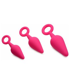 Gossip Rump Ringers 3-Piece Silicone Anal Plug Training Set Magenta
