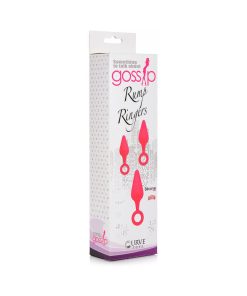 Gossip Rump Ringers 3-Piece Silicone Anal Plug Training Set Magenta
