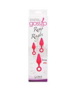 Gossip Rump Ringers 3-Piece Silicone Anal Plug Training Set Magenta