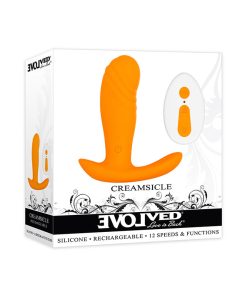 Evolved Creamsicle Rechargeable Remote-Controlled Silicone G-Spot And Prostate Massager Orange