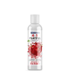 Swiss Navy 4 In 1 Playful Flavors Poppin Wild Cherry 1 Oz.