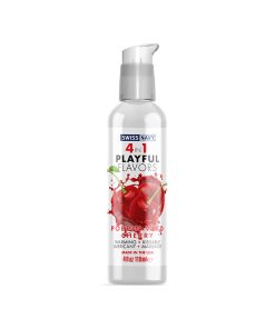 Swiss Navy 4 In 1 Playful Flavors Poppin Wild Cherry 4 Oz.