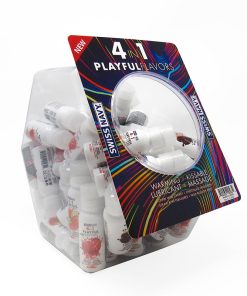 Swiss Navy 4 In 1 Playful Flavors 1 Oz. Assorted Flavor Fishbowl Display