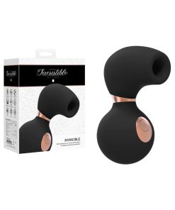 Irresistible Invincible Soft Pressure Air Wave Clitoral Stimulator Black