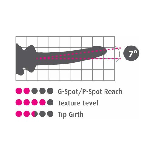 Icicles No. 86 Realistic 7 In. Glass Dildo With Suction Cup Pink - Image 3