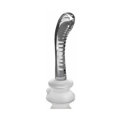 Icicles No. 88 Curved Glass G-Spot Massager With Suction Cup Clear - Image 2