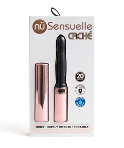 Nu Sensuelle Cache 20-Function Vibe Rechargeable Rose Gold/Black