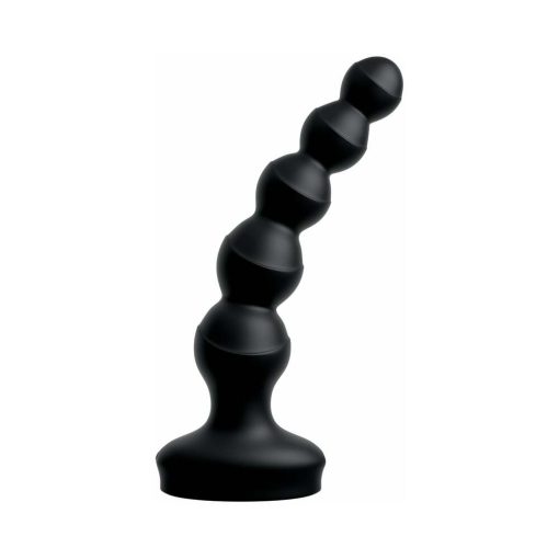 3Some Wall Banger Vibrating Anal Beads With Suction Cup Black - Image 5