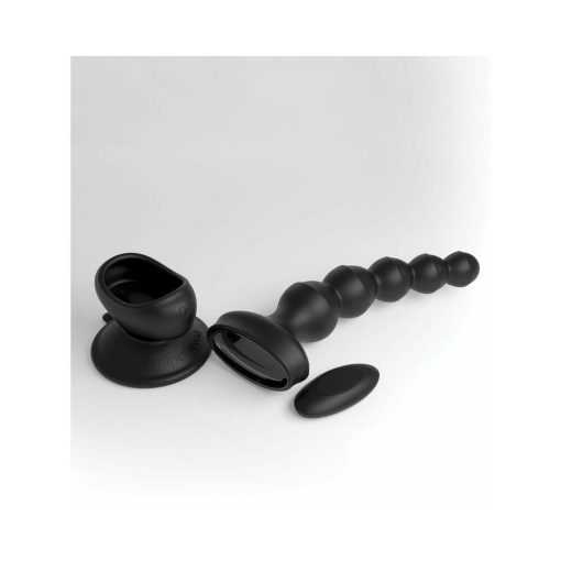 3Some Wall Banger Vibrating Anal Beads With Suction Cup Black - Image 7