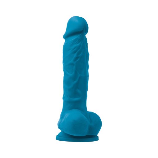 Colours Pleasures 5 In. Vibrating Dildo Blue - Image 2