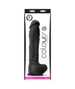 Colours Pleasures 10 In. Dildo Black
