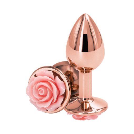 Rear Assets Rose Anal Plug Small Pink - Image 2