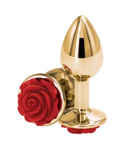 Rear Assets Rose Anal Plug Small Red