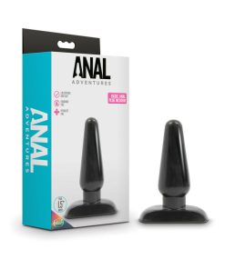 Anal Adventures Basic Anal Plug Medium Black