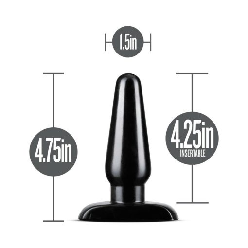 Anal Adventures Basic Anal Plug Medium Black - Image 5