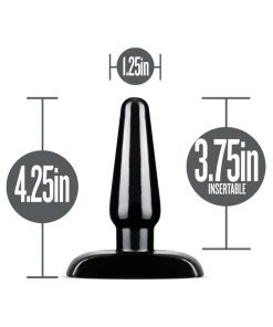 Anal Adventures Basic Anal Plug Small Black