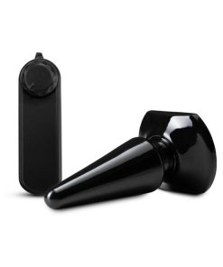 Anal Adventures Basic Vibrating Anal Pleaser Remote-Controlled Plug Black