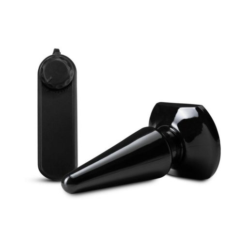 Anal Adventures Basic Vibrating Anal Pleaser Remote-Controlled Plug Black - Image 3
