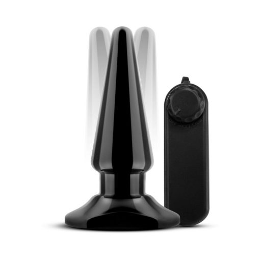 Anal Adventures Basic Vibrating Anal Pleaser Remote-Controlled Plug Black - Image 5
