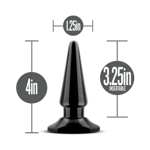 Anal Adventures Basic Vibrating Anal Pleaser Remote-Controlled Plug Black - Image 6