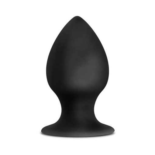 Anal Adventures Platinum Silicone Anal Stout Plug Large Black - Image 2