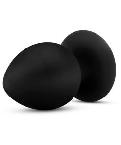 Anal Adventures Platinum Silicone Anal Stout Plug Large Black