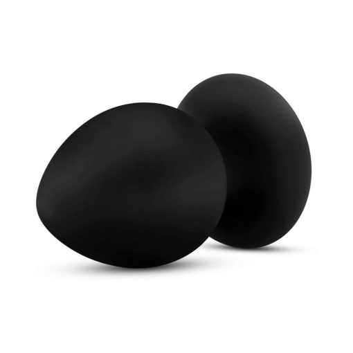Anal Adventures Platinum Silicone Anal Stout Plug Large Black - Image 3