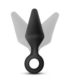 Anal Adventures Platinum Silicone 3-Piece Loop Plug Kit Black