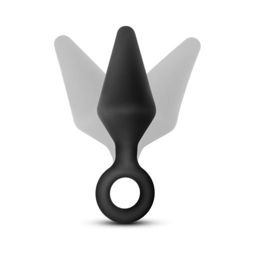 Anal Adventures Platinum Silicone 3-Piece Loop Plug Kit Black - Image 5