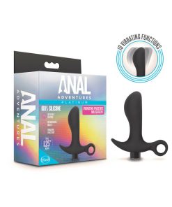 Anal Adventures Platinum Silicone Rechargeable Vibrating Prostate Massager 01