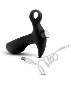 Anal Adventures Platinum Silicone Rechargeable Vibrating Prostate Massager 01
