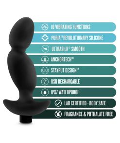 Anal Adventures Platinum Silicone Rechargeable Vibrating Prostate Massager 04