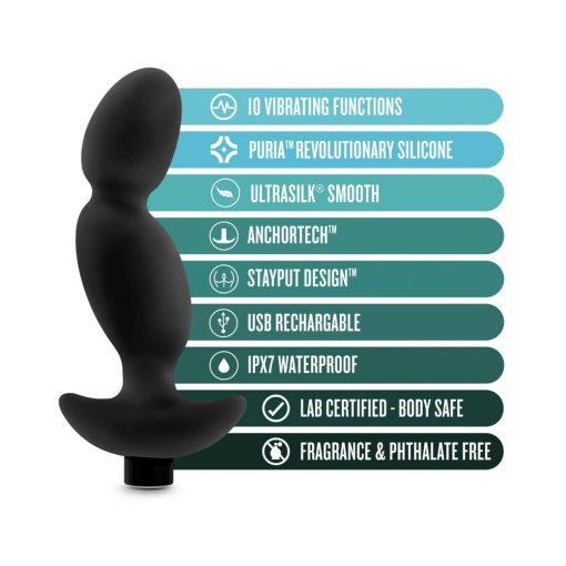 Anal Adventures Platinum Silicone Rechargeable Vibrating Prostate Massager 04 - Image 5
