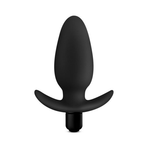 Anal Adventures Platinum Silicone Vibrating Saddle Plug Black - Image 3