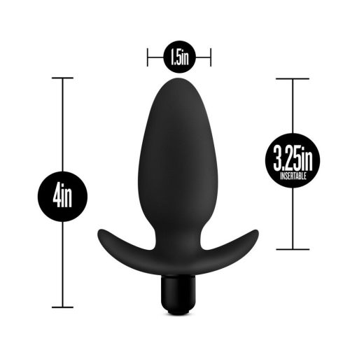 Anal Adventures Platinum Silicone Vibrating Saddle Plug Black - Image 7