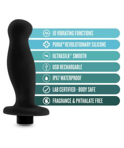 Anal Adventures Platinum Silicone Rechargeable Vibrating Prostate Massager 02