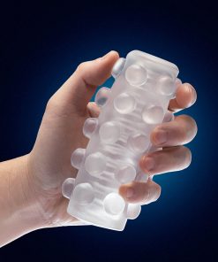 M For Men Soft + Wet Reversible Orb Glow In The Dark Self-Lubricating Stroker Frosted