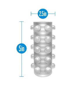 M For Men Soft + Wet Reversible Orb Glow In The Dark Self-Lubricating Stroker Frosted