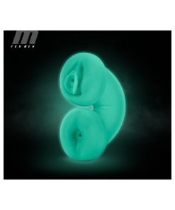 M For Men Soft + Wet Double Trouble Glow In The Dark Self-Lubricating Stroker Beige