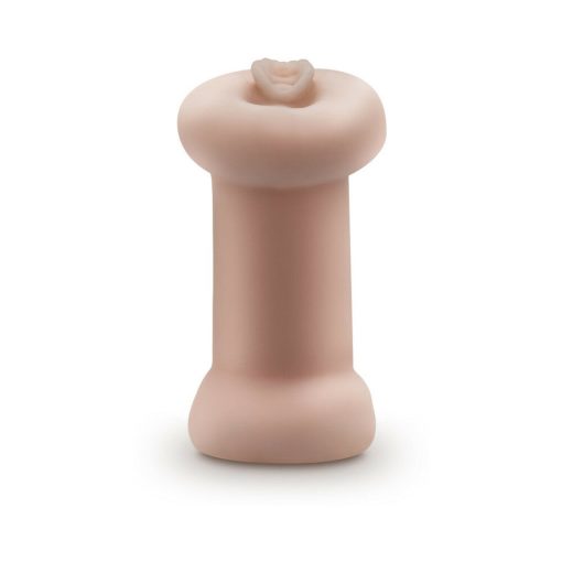 M For Men Soft + Wet Double Trouble Glow In The Dark Self-Lubricating Stroker Beige - Image 4