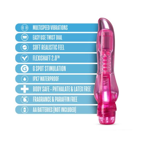 Naturally Yours Cha Cha Slimline Vibrator Pink - Image 6