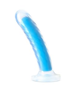 Neo Elite Glow In The Dark Tao 7 In. Dual-Density Dildo Neon Blue