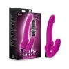 Temptasia Estella 9.5 In. Silicone Strapless Strap-On Dildo With Bullet Vibrator Pink