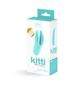 Vedo Kitti Rechargeable Dual Vibe Tease Me Turquoise