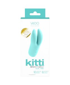 Vedo Kitti Rechargeable Dual Vibe Tease Me Turquoise